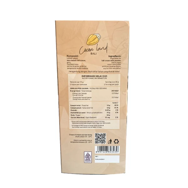 Tiramisu Chocolate Compound – 70gr - Image 3