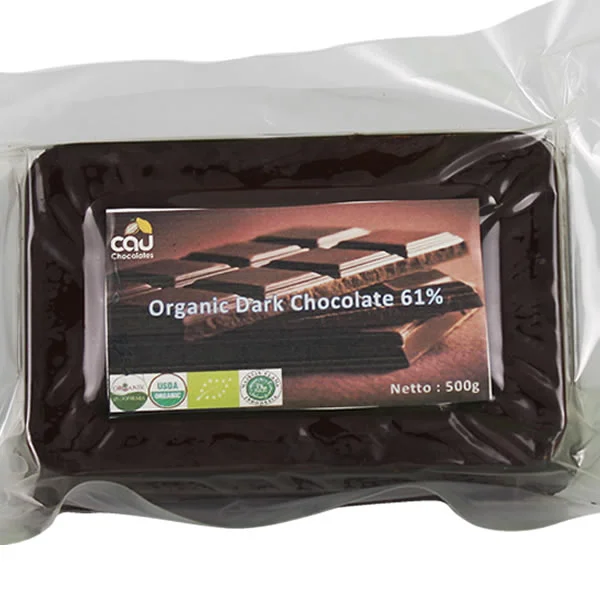 Dark Chocolate Couverture 61 % - 500 gr