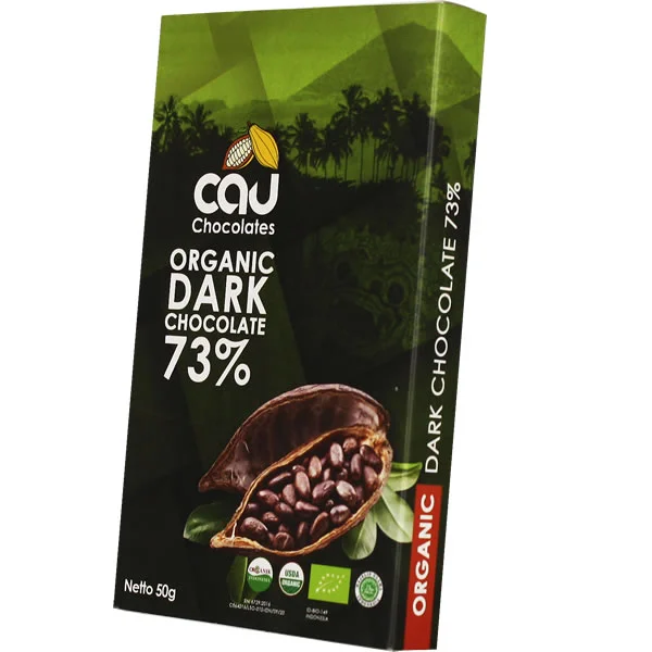 Organic Dark Chocolate 73% - 50 gr - Image 2